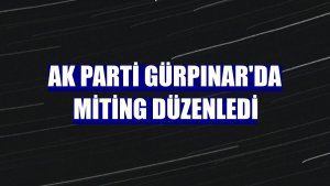 AK Parti Gürpınar'da miting düzenledi