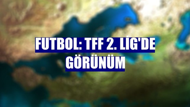 Futbol: TFF 2. Lig'de görünüm
