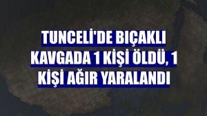 Tunceli'de bıçaklı kavgada 1 kişi öldü, 1 kişi ağır yaralandı