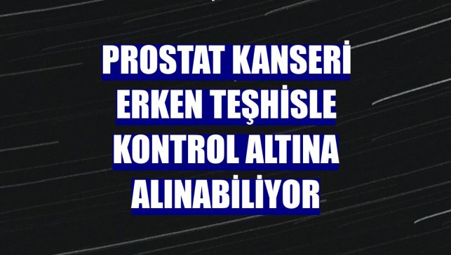 Prostat kanseri erken teşhisle kontrol altına alınabiliyor
