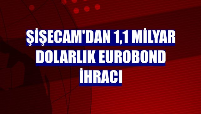 Şişecam'dan 1,1 milyar dolarlık eurobond ihracı
