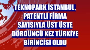 Teknopark İstanbul, patentli firma sayısıyla üst üste dördüncü kez Türkiye birincisi oldu