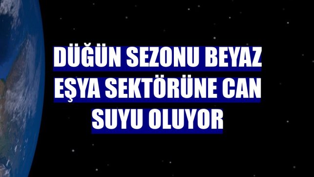 Düğün sezonu beyaz eşya sektörüne can suyu oluyor