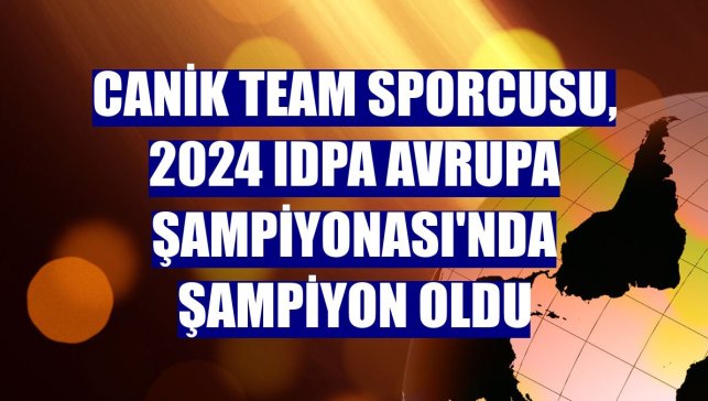CANiK Team sporcusu, 2024 IDPA Avrupa Şampiyonası'nda şampiyon oldu