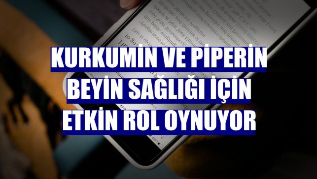 Kurkumin ve piperin beyin sağlığı için etkin rol oynuyor