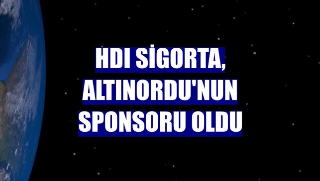 HDI Sigorta, Altınordu'nun sponsoru oldu