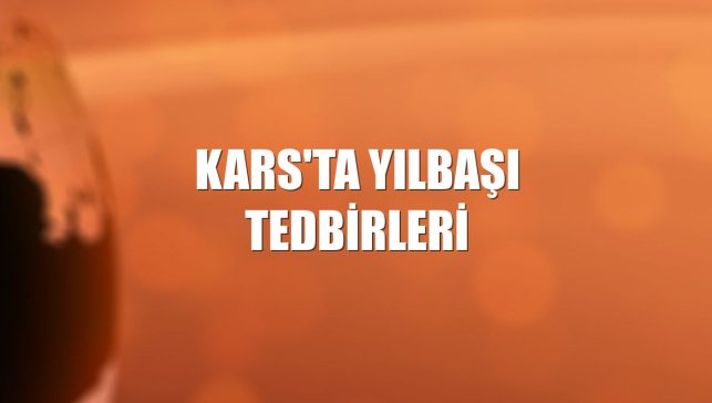 Kars'ta yılbaşı tedbirleri