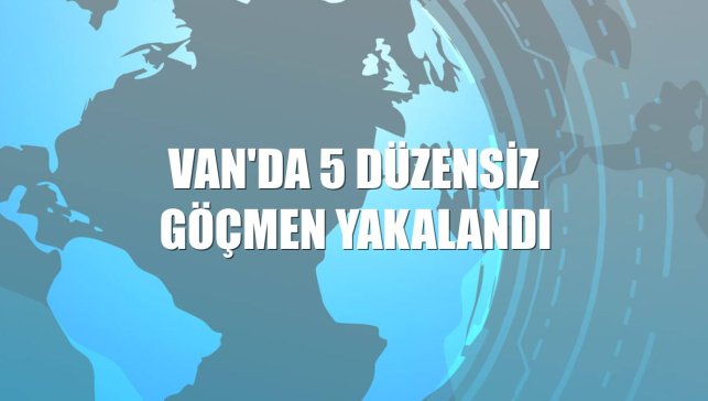 Van'da 5 düzensiz göçmen yakalandı