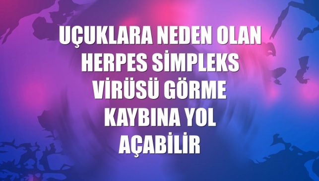 Uçuklara neden olan herpes simpleks virüsü görme kaybına yol açabilir