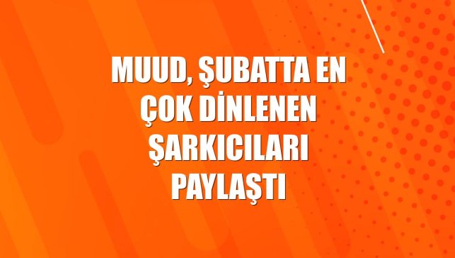 Muud, şubatta en çok dinlenen şarkıcıları paylaştı