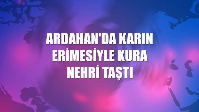 Ardahan'da karın erimesiyle Kura Nehri taştı