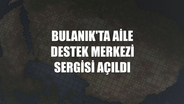 Bulanık'ta Aile Destek Merkezi sergisi açıldı