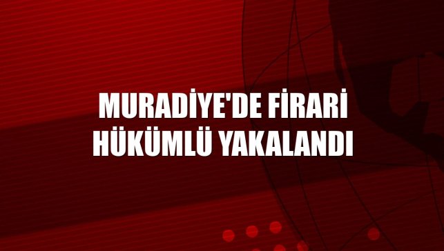 Muradiye'de firari hükümlü yakalandı