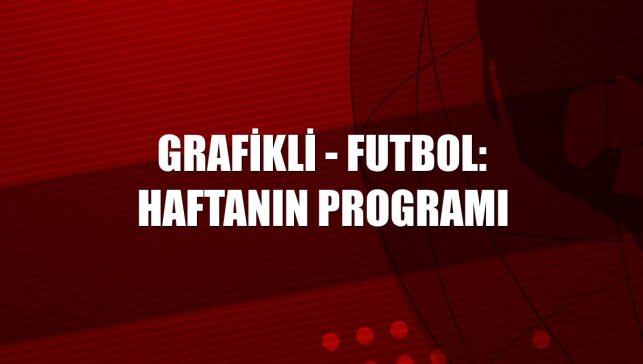 GRAFİKLİ - Futbol: Haftanın programı