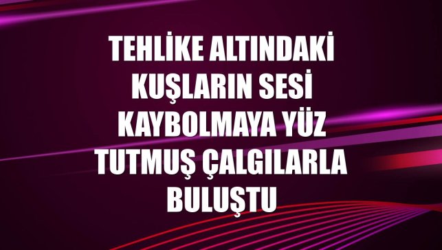 Tehlike altındaki kuşların sesi kaybolmaya yüz tutmuş çalgılarla buluştu