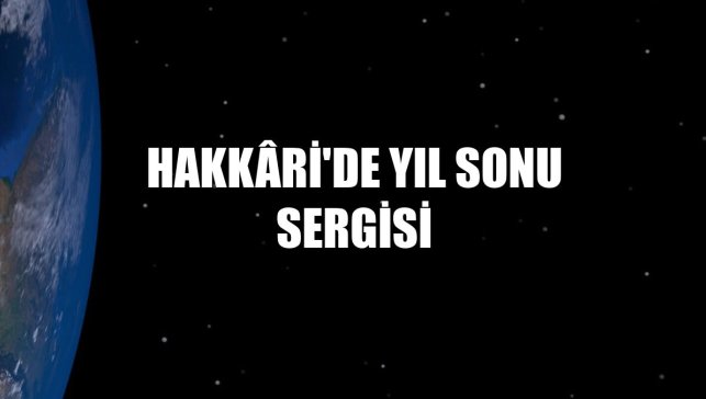 Hakkâri'de yıl sonu sergisi