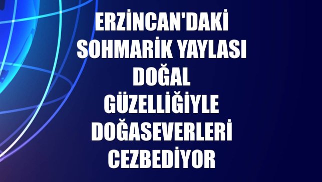 Erzincan'daki Sohmarik Yaylası doğal güzelliğiyle doğaseverleri cezbediyor
