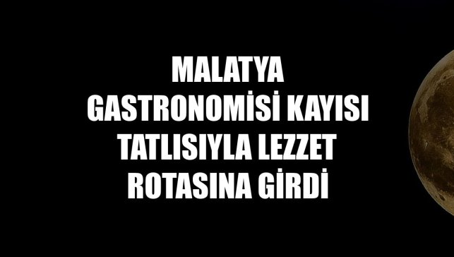 Malatya gastronomisi kayısı tatlısıyla lezzet rotasına girdi