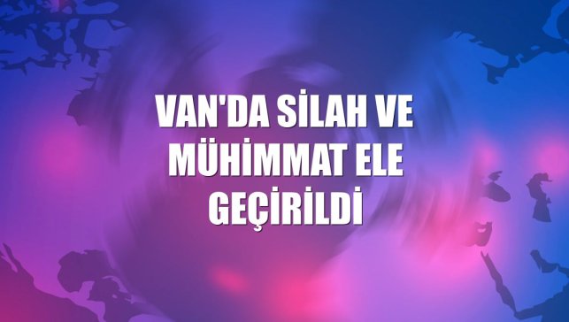 Van'da silah ve mühimmat ele geçirildi