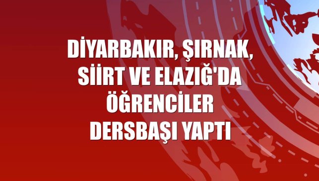 Diyarbakır, Şırnak, Siirt ve Elazığ'da öğrenciler dersbaşı yaptı