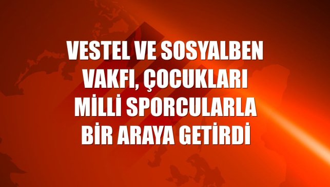 Vestel ve SosyalBen Vakfı, çocukları milli sporcularla bir araya getirdi