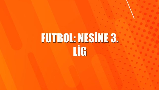 Futbol: Nesine 3. Lig