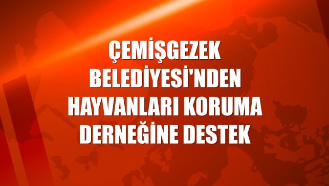 Çemişgezek Belediyesi'nden Hayvanları Koruma Derneğine destek
