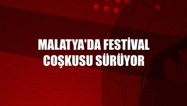 Malatya'da festival coşkusu sürüyor
