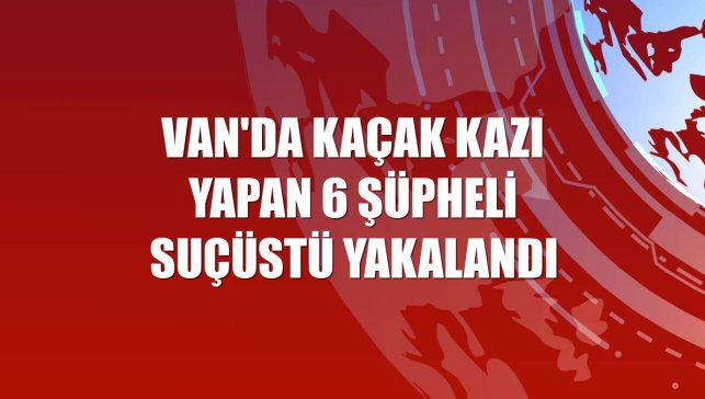 Van'da kaçak kazı yapan 6 şüpheli suçüstü yakalandı