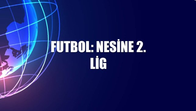 Futbol: Nesine 2. Lig