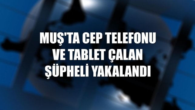 Muş'ta cep telefonu ve tablet çalan şüpheli yakalandı