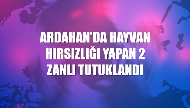 Ardahan'da hayvan hırsızlığı yapan 2 zanlı tutuklandı
