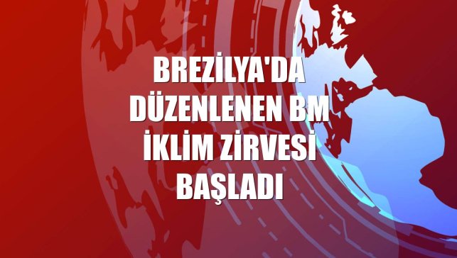 Brezilya'da düzenlenen BM İklim Zirvesi başladı