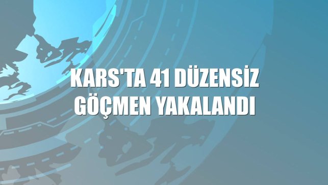 Kars'ta 41 düzensiz göçmen yakalandı