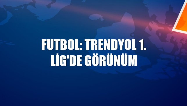 Futbol: Trendyol 1. Lig'de görünüm