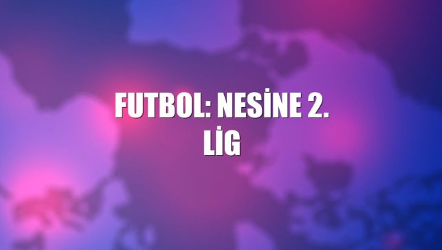 Futbol: Nesine 2. Lig