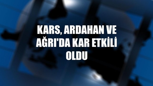 Kars, Ardahan ve Ağrı'da kar etkili oldu