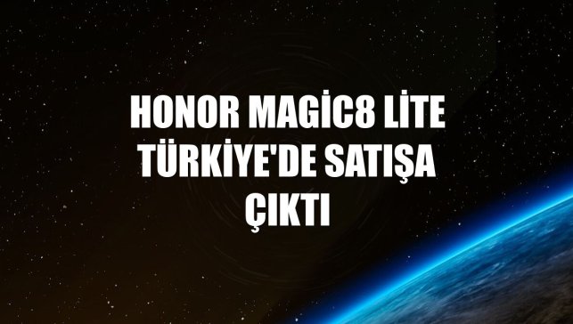 Honor Magic8 Lite Türkiye'de satışa çıktı