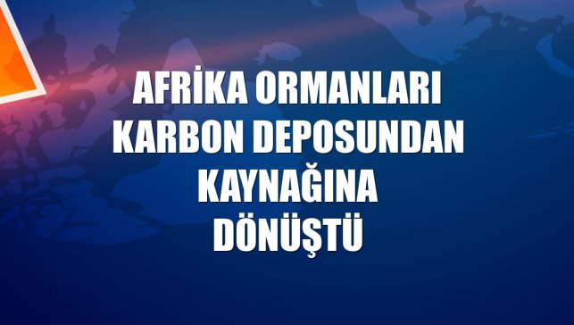Afrika ormanları karbon deposundan kaynağına dönüştü