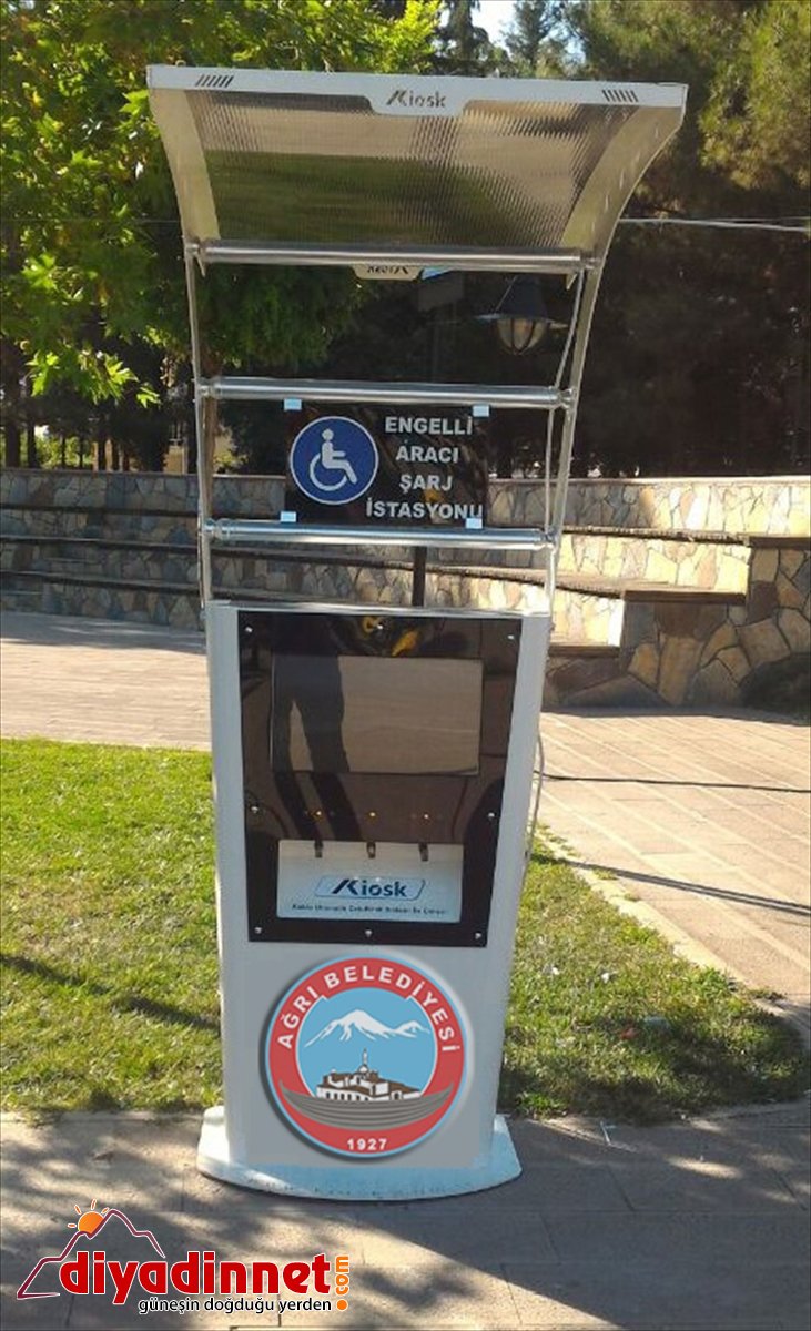 Ağrı Belediyesinden engelliler için şarj istasyonu