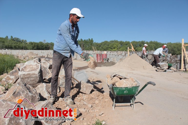 Kavurucu sıcakta ekmeklerini taştan çıkartıyorlar - AĞRI3