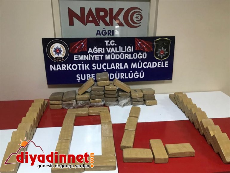 Ağrı'da bir tırda 35 kilogram eroin ele geçirildi