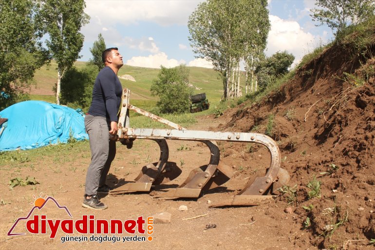 Tırpanla ot biçip taş kaldırarak halter şampiyonalarına hazırlanıyor - AĞRI 10