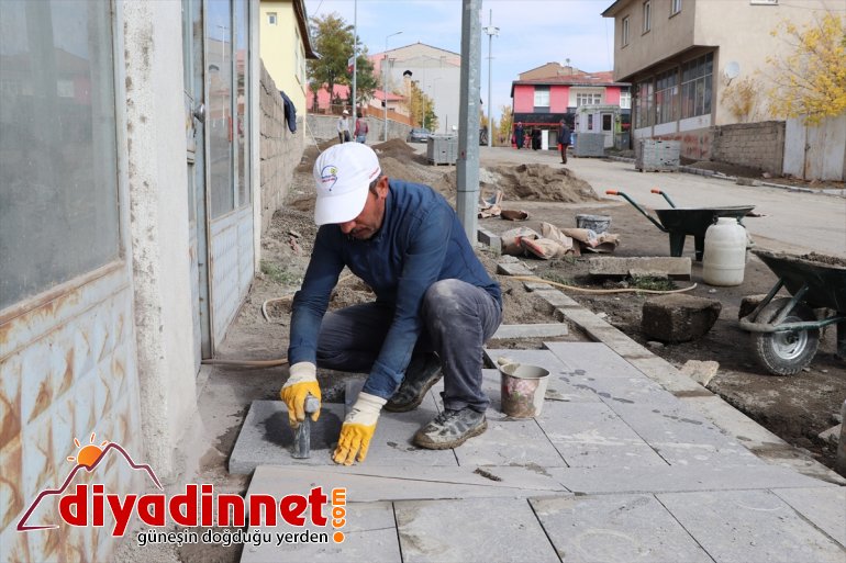 Ağrı Belediyesinin kaldırım çalışmaları2