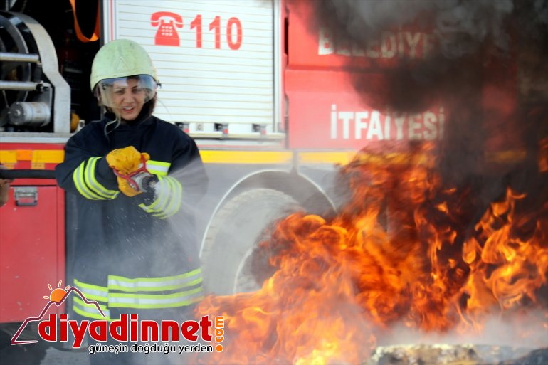 Ağrı'nın ilk kadın itfaiye eri