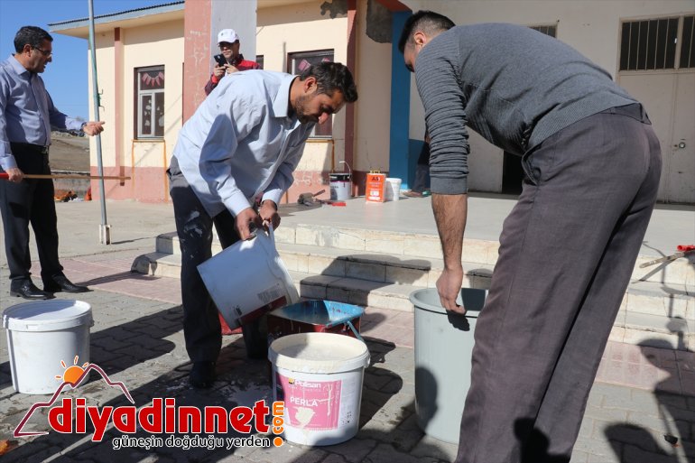 Gönüllü eğitim neferleri köy okullarını güzelleştiriyor - AĞRI1