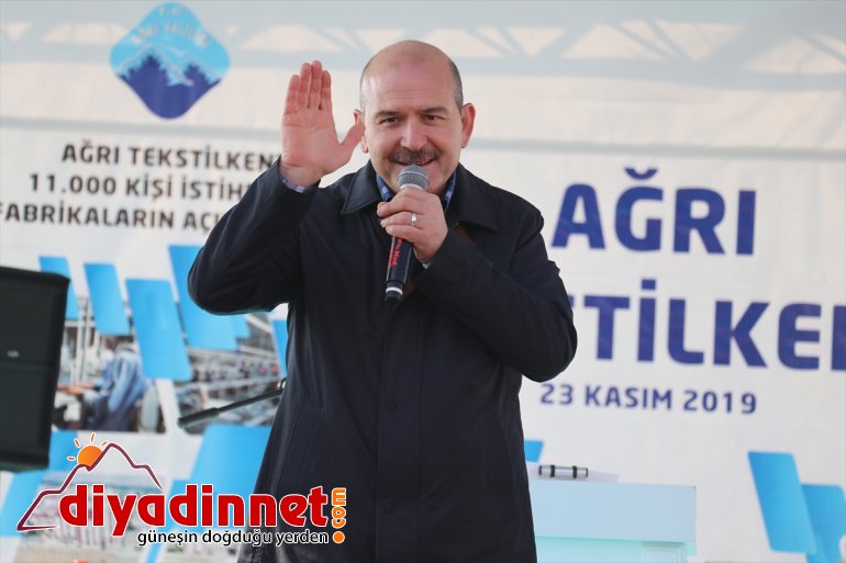 İçişleri Bakanı Süleyman Soylu, Ağrı