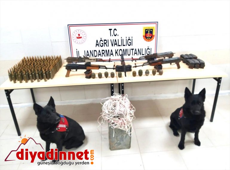 Kıran-4 operasyonunda teröristlere ait tüfekler, el bombaları ve mühimmat ele geçirildi1
