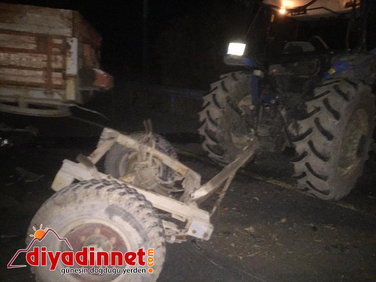 Ağrı'da minibüs ile traktör çarpıştı: 1 ölü, 18 yaralı