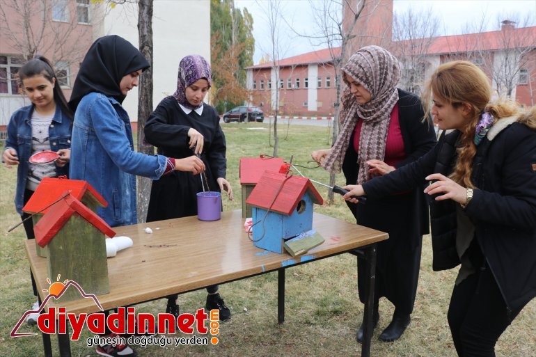 Üniversite öğrencileri, yaptıkları yuvalarla kuşları soğuktan koruyor - AĞRI4